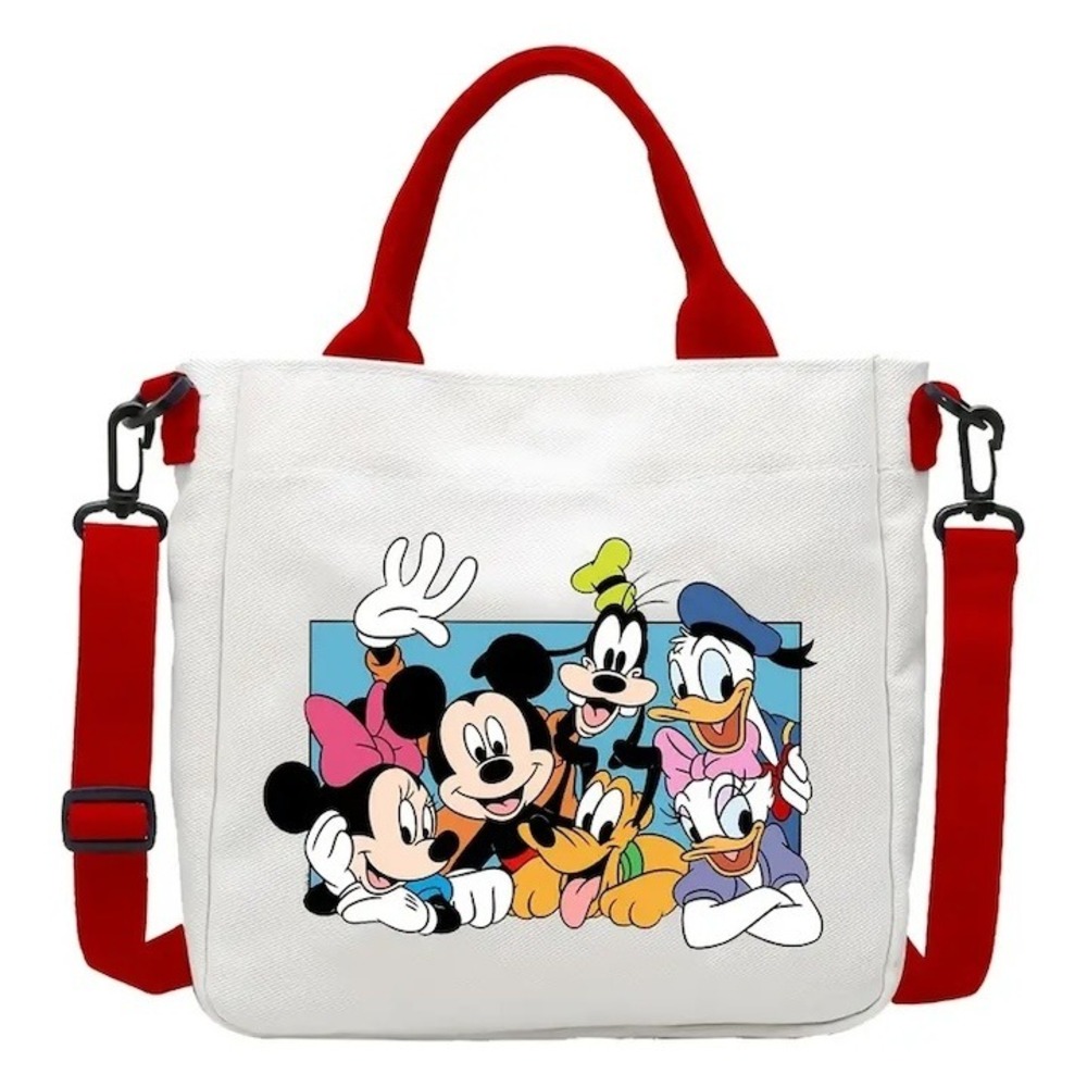 Disney Characters Girl's‎ Tote Shoulder Bag NEW Red Straps